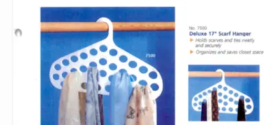 Hanger for Ties and Scarfs
