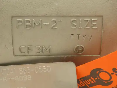PBM  SPH-H5B-A-A038 Stainless 316 Sanitary 3Pc Ball Valve 2" Butt Weld 720PSI