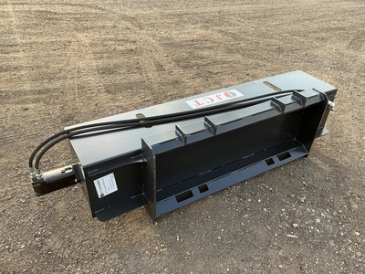 New JCT 72” Hydraulic Rototiller Skid Steer Attachment, Universal Quick Attach, has hydraulic hoses ...