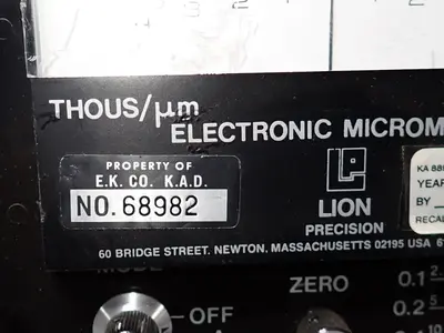 Used LION PRECISION MA102 Micrometers Ohio US | HGR 24 #785487