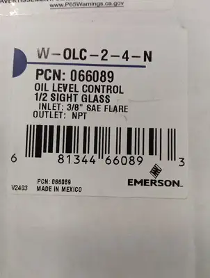 Used Emerson Alco W-OLC-2-4N Chiller & Refrigeration Parts US | Infinity wholesale & Supply LLC #1305726
