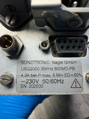 Used SONOTRONIC USG2000 Ultrasonic Generators South Carolina US | ESS Industrial Equipment Sales #1224856