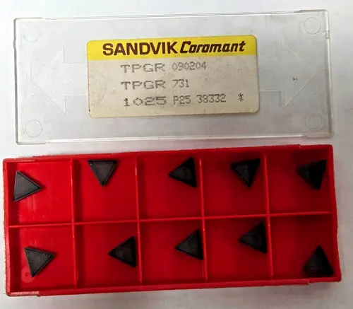 SANDVIK Coromant TPGR 731 1025 P25 090204 Lathe Mill Carbide Inserts 10 Pcs New