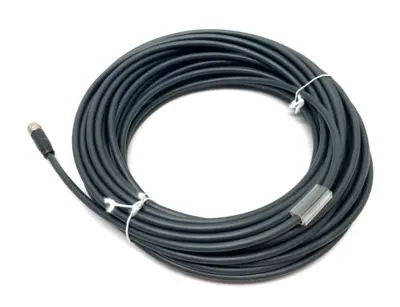 USED BECKHOFF SINGLE ENDED POWER CABLE M8 STRAIGHT 4-PIN 15M LENGTH