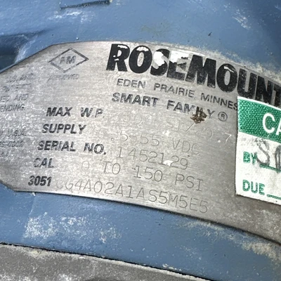 Used Rosemount 3051CG4A02A1AS5M5E5 Sensors Indiana US | J&J Industrial Supply #1285256