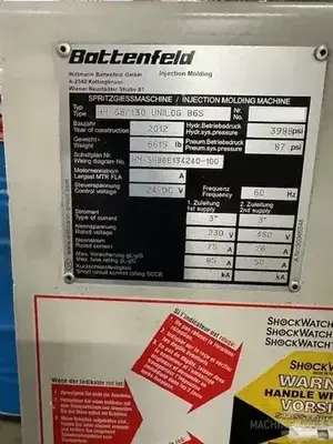 USED 2012 BATTENFELD HM65 SERVOPOWER