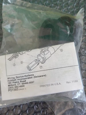 NEW HUBBELL WIRING DEVICE-KELLEMS HBL360P6W