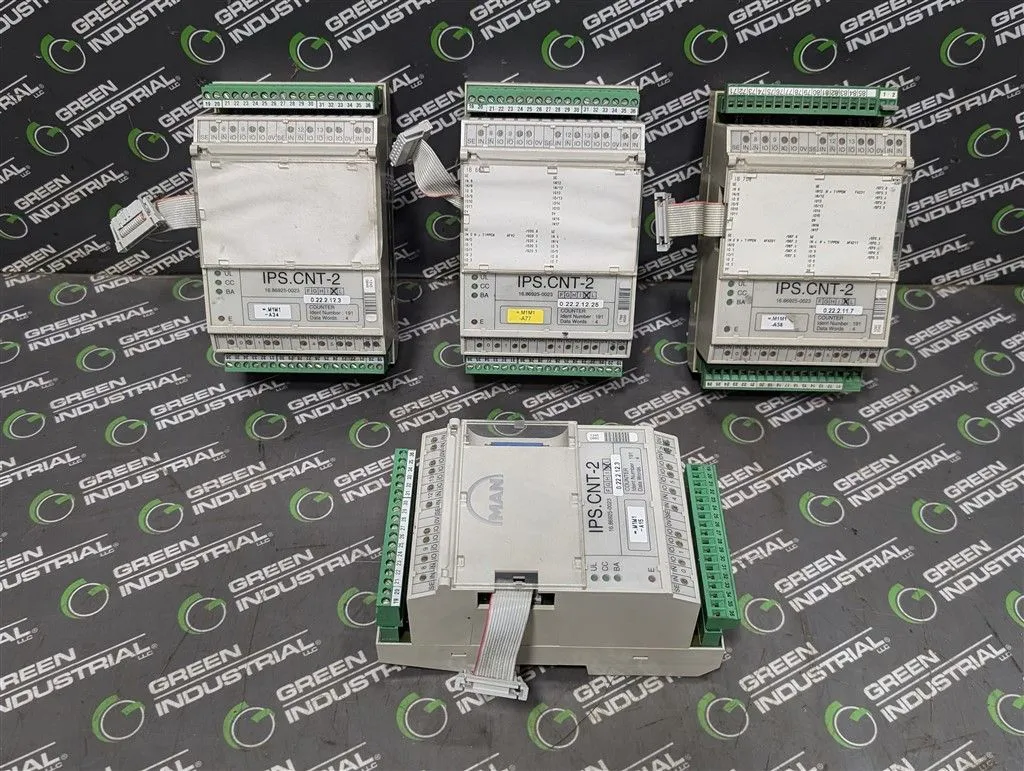 Lot of 4 Man Roland IPS.CNT-2 Counter Modules Used