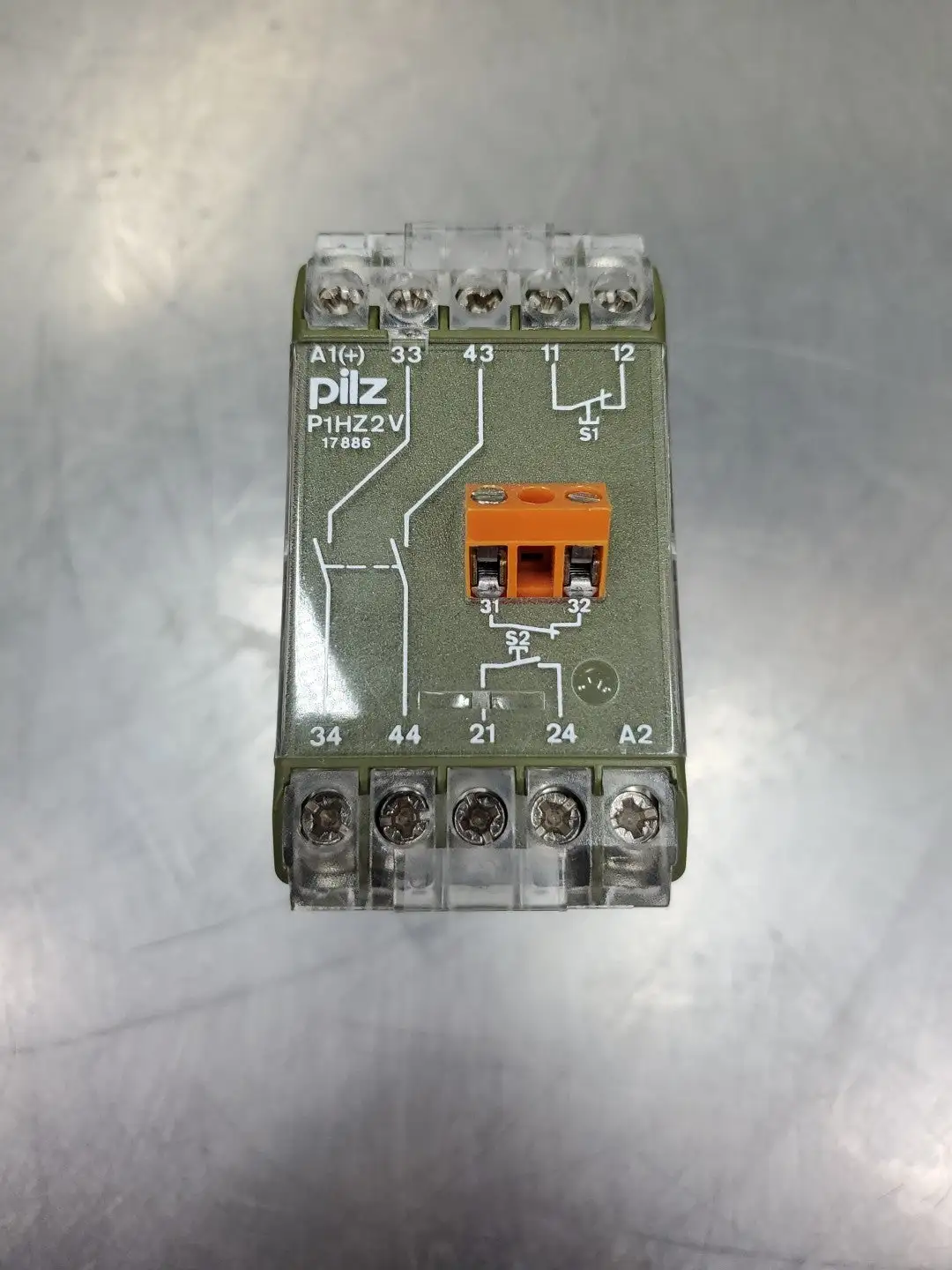 USED Pilz P1HZ2V 2S 24VDC Safety Relay, 24VDC, 240VAC, 6A