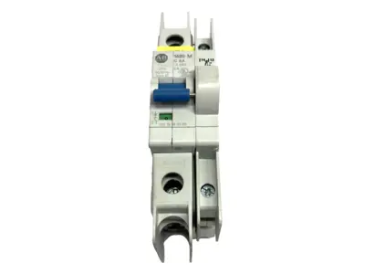 USED ALLEN-BRADLEY CIRCUIT BREAKER 6A W/  1489-AMRA3 AUX CONTACT