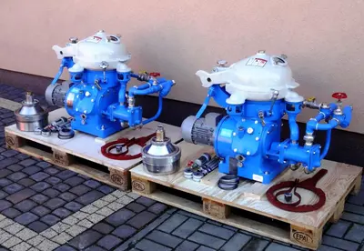 (2) Alfa-Laval MAB 104B-24-60 oil purifiers, SS.