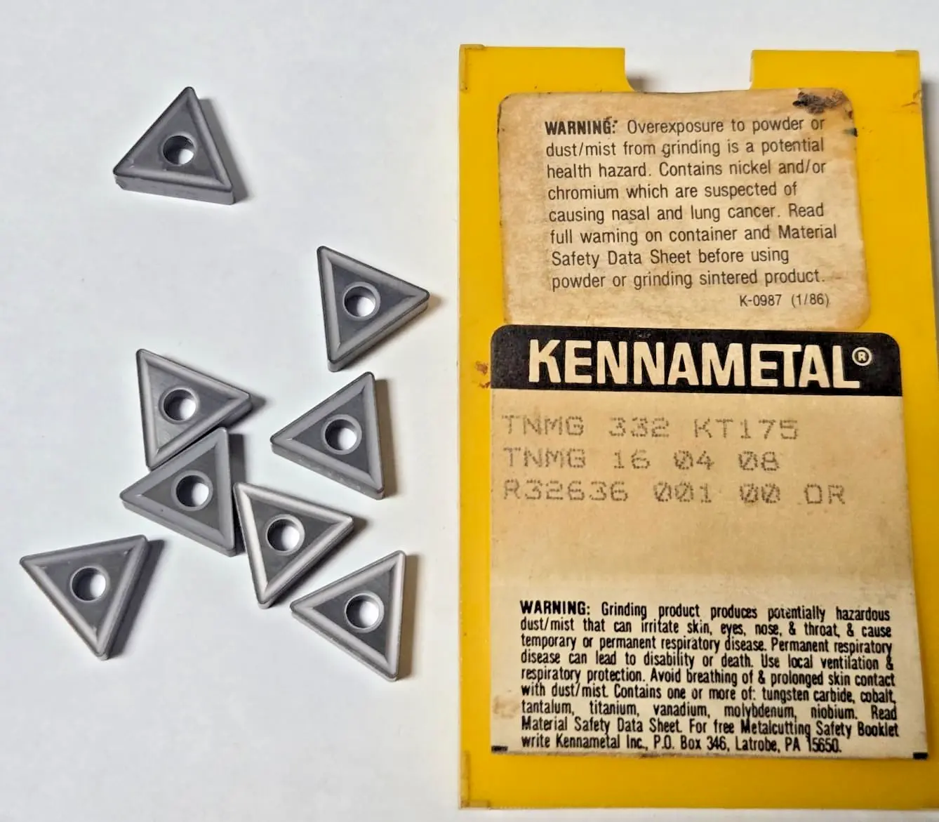 NEW Kennametal Does Not Apply