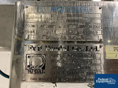 USED Fuji Paudal Fuji Marumerizer Spheronizer, model QJ700G