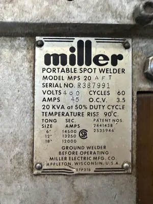 USED MILLER 20 AFT