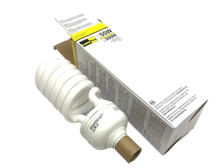 New | in-Stock Lumapro Spiral CFL Screw-In Compact Lamp 55W E26 Medium Base Lighting Michigan US | Maverick Industrial Sales #1398230