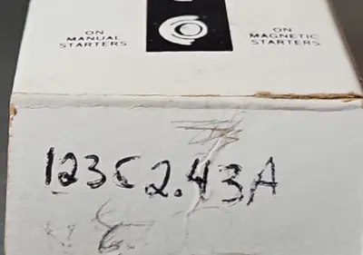 General Electric 123C2.43A Overload Relay Heater Element. Loc4C4
