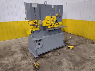 110 TON GEKA MODEL #HYD-110 HYDRUALIC IRONWORKER, NEW 1999: YOBRO #23975