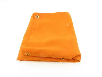 Cowhide Leather Welding Blanket Screen Curtain w/Eyelets 48" x 30"