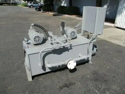 38 GPM Continental Hydraulic #35V-38-A, dual (2) hydraulic pumping unit, 3 HP, new