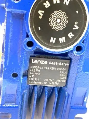 Used WEG Motor w/ Lenze GSN05-1NHAR Worm Gearbox 0.75kW Gearmotors Michigan US | Maverick Industrial Sales #1395895