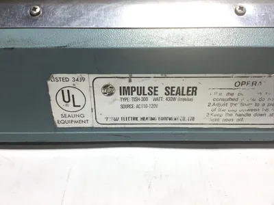 Tew Electric Heating Equipment Impulse Sealer 430W 110/120VAC