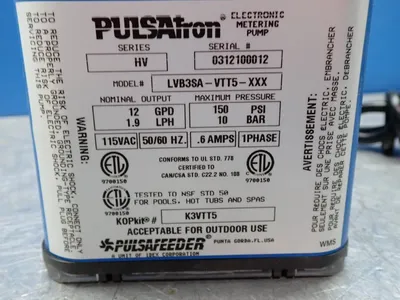 Used PULSATRON LVB3SAVTT5XXX Pumps Ohio US | HGR 24 #1405257