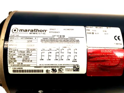 New | in-Stock MARATHON ELECTRIC 143TTDR4034AA A.C. Motors | Maverick Industrial Sales #1120746