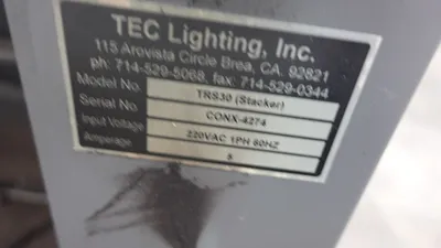TEC LIGHTING TruCoat 30" Hand-Fed UV Coater Offline UV Coater | Machinery Solutions Group, Inc. (6)