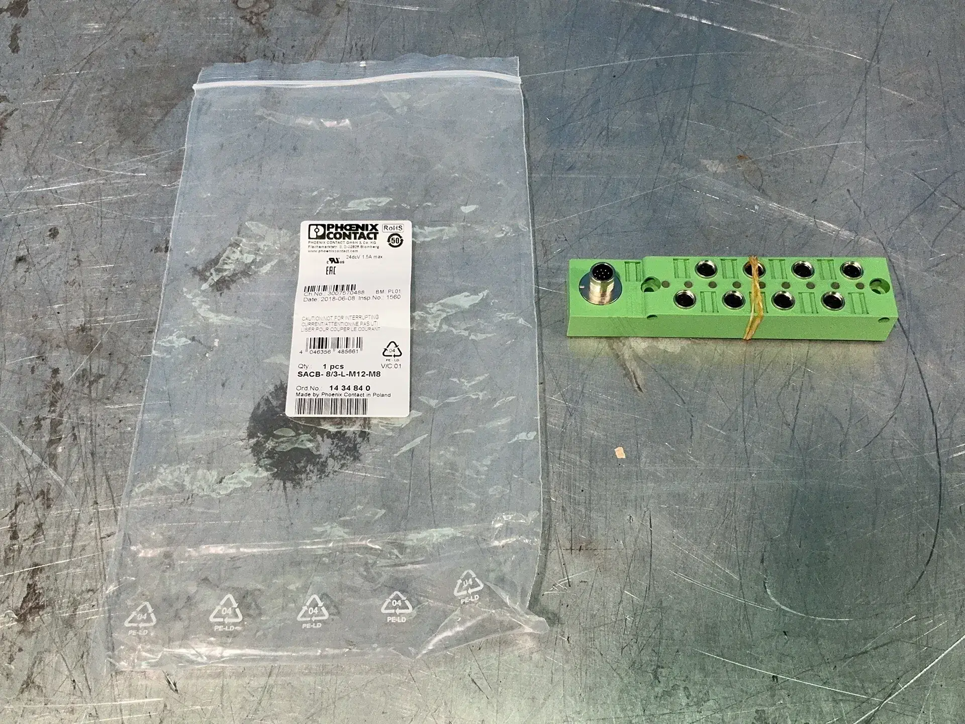 Used PHOENIX CONTACT 1434840 Terminal Blocks Ohio US | HGR 24 #1357445