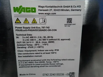 New | in-Stock WAGO 787742 DIN Rail Power Supplies Ohio US | HGR 24 #797637