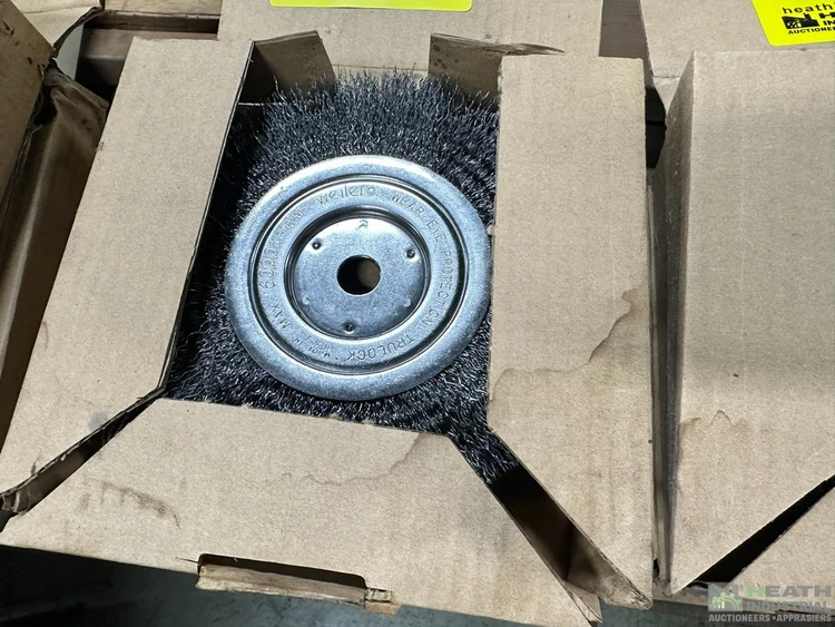 Used _UNKNOWN_ (8) WEILER 7Â€ MEDIUM BENCH GRINDER WIRE WHEELS, 5/8Â€ ARBOR Brushes Illinois US | Heath Industrial Auction Services #1549804