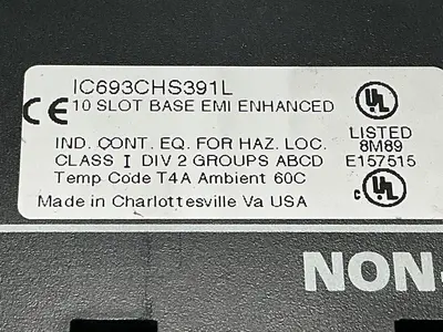 USED GE FANUC IC693CHS391L