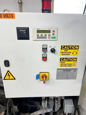 Rosler Z 800 HA Turbo-Floc separator skid, manual clean.