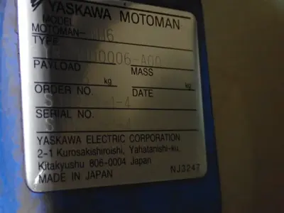 USED 2013 YASKAWA MOTOMAN MH6