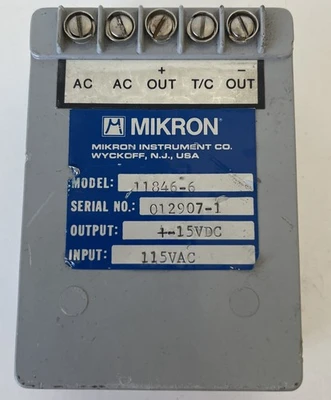 Used Mikron 11846-6 Power Supplies Indiana US | J&J Industrial Supply #512295