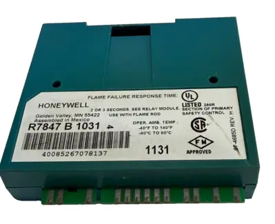 USED HONEYWELL R7847B1031 RECTIFICATION FLAME AMPLIFIER