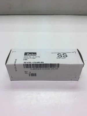 NEW PARKER 2Z-C2L-1/3-NE-SS