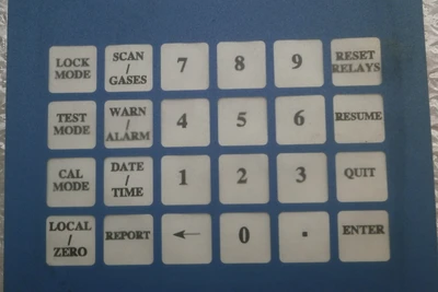 USED Telosense TGM-20 KEYPAD/DISPLAY ASSY 4910-10184