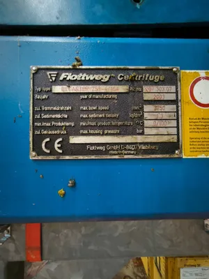 2003 FLOTTWEG Z53-4/454 Centrifuge - Decanter | Perry Equipment (4)