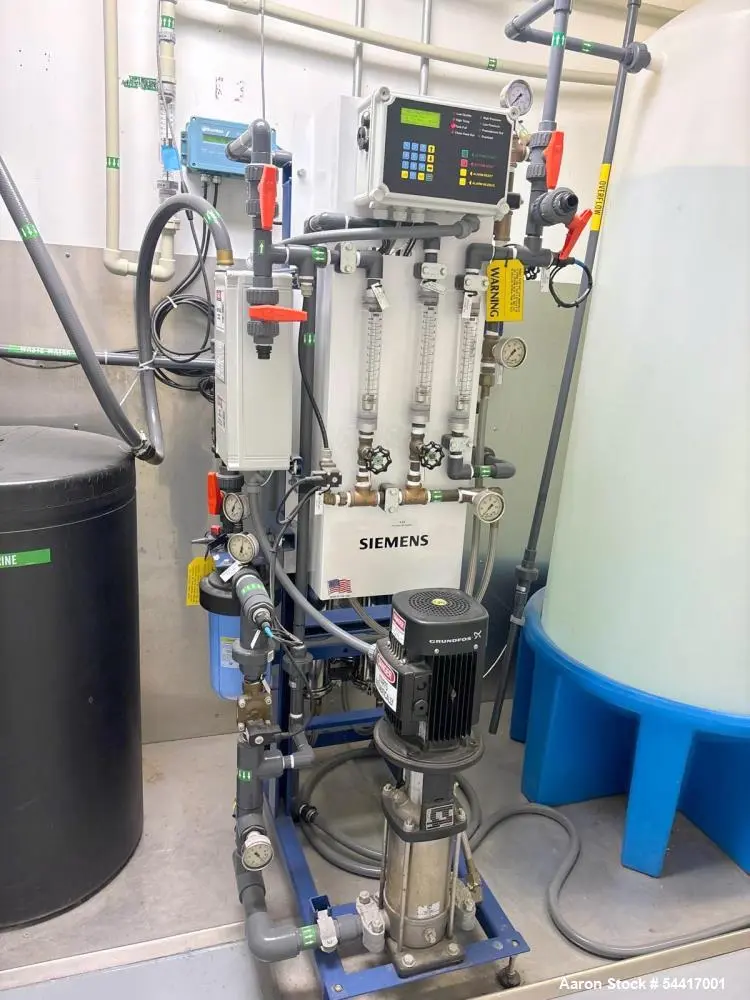 Used Siemens EPV RO/SDI Water Purification System 5.2 GPM