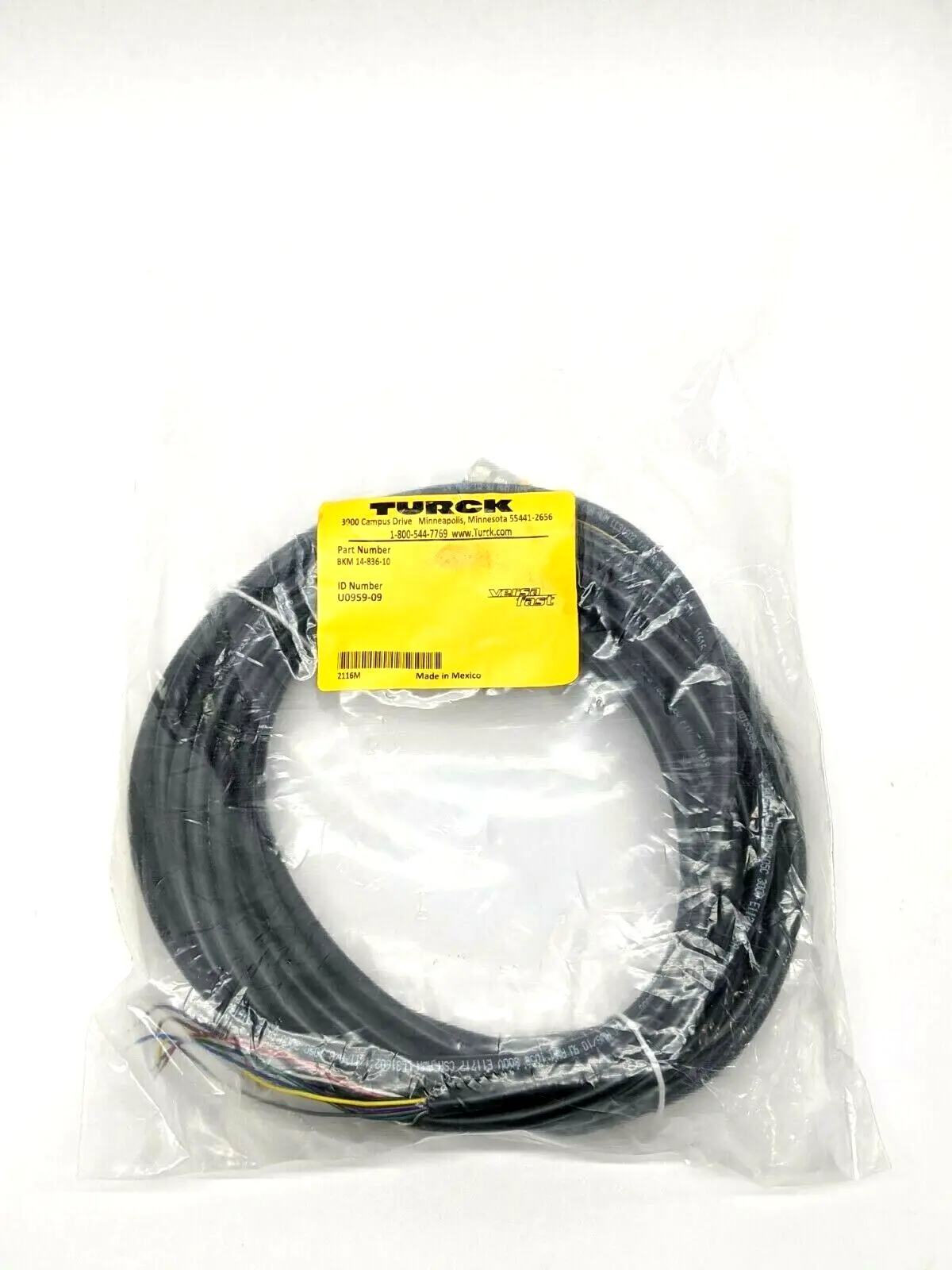 New | in-Stock TURCK VERSAFAST STRAIGHT 14 PIN 10 CONDUCTOR FEMALE Pins | Maverick Industrial Sales #1106797