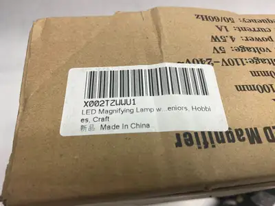 None | 3X Clamp LED Magnifier Lamp 100mm Lens Size 150mm Focus - New