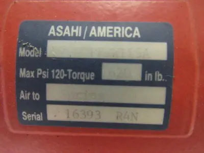 Ashi/America Pneumatic Actuator Air To Spring Max 120 Psi 620 lb