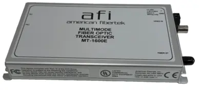 NEW AMERICAN FIBERTEK MT-1600E MULTIMODE FIBER OPTIC TRANSCEIVER MT1600E