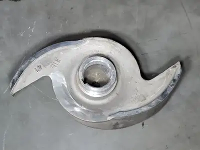 Pump Impeller, 6x8-18, 2 Vane, 316SS, 53106-1