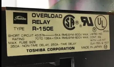 Used TOSHIBA C-180E PLC Contactors Michigan US | Ideal Machinery #1299928