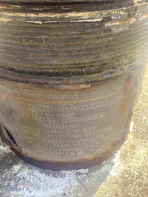 Bambacigno Above Ground 500 Gallon Concrete Fuel Tank; Steel Lined