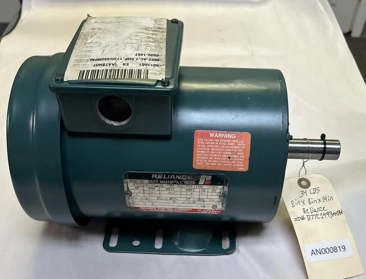 Used RELIANCE ELECTRIC B77C1493M-SH Industrial Controls Ohio US | Surplus Asset Holdings #1242494