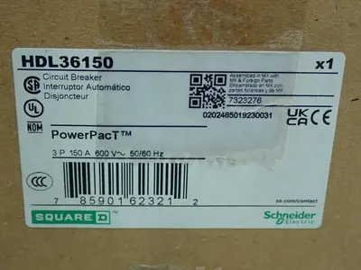 New | in-Stock SQUARE D HDL36150 Circuit Breakers Ohio US | HGR 24 #1069968