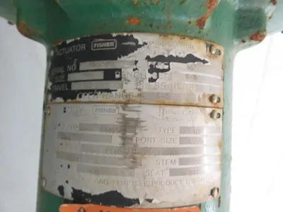 Fisher control valve type ED, size 3"-600, material WCB/316ss